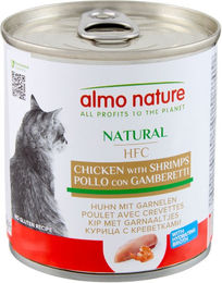Almo Nature HFC Natural Katzen Nassfutter Huhn mit Garnelen für adulte Katzen 12 x 280 g - 12 x 280 g – Bild 1 von 8