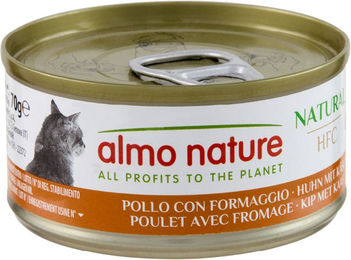 Almo Nature HFC Natural Katzen Nassfutter Huhn mit Käse Adult 6 x 70 g - 6 x 70 g – Bild 1 von 3