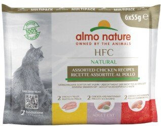 Almo Nature HFC Natural Katzen Nassfutter Huhn Monoprotein Glutenfrei Adult 6x55 g - 6 x 55 g – Bild 1 von 13