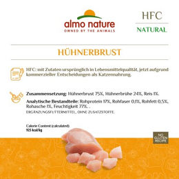 Almo Nature HFC Natural Katzen Nassfutter Hühnerbrust in Sauce glutenfrei 48x70 g - 48 x 70 g – Bild 1 von 2
