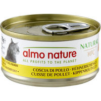 Produktbild von Almo Nature HFC Natural Katzen Nassfutter Hühnerschenkel Stückchen in Sauce Monoprotein Glutenfrei Adult 6 x 70 g - 6 x 70 g