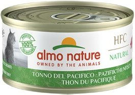 Almo Nature HFC Natural Katzen Nassfutter Pazifikthunfisch Stückchen in Sauce glutenfrei 12x70 g – Bild 1 von 2