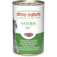 Produktbild von Almo Nature HFC Natural Katzen Nassfutter Pazifikthunfisch Stückchen in Sauce Glutenfrei 6 x 140 g - 6 x 140 g