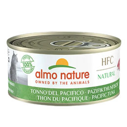 Almo Nature HFC Natural Katzen Nassfutter Pazifischer Thunfisch Stückchen in Sauce Adult Glutenfrei Monoprotein 24 x 150 g - 24 x 150 g – Bild 1 von 5