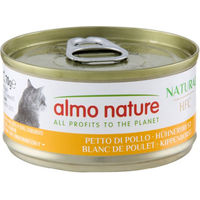 Produktbild von Almo Nature HFC Natural Katzen Nassfutter Stückchen in Sauce Huhn Monoprotein Glutenfrei 6 x 70 g - 6 x 70 g