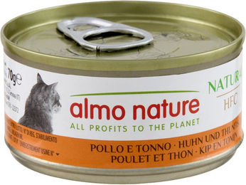 Almo Nature HFC Natural Katzen Nassfutter Stückchen in Sauce Huhn und Thunfisch Adult Glutenfrei 6 x 70 g - 6 x 70 g – Bild 1 von 4