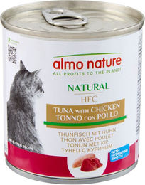Almo Nature HFC Natural Katzen Nassfutter Stückchen in Sauce Thunfisch und Huhn Adult 12 x 280 g - 12 x 280 g – Bild 1 von 5