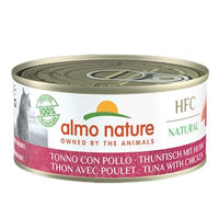 Produktbild von Almo Nature HFC Natural Katzen Nassfutter Stückchen in Sauce Thunfisch und Huhn Adult 24 x 150 g glutenfrei ohne Farb- und Aromastoffe - 24 x 150 g