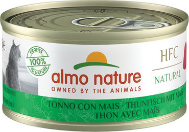 Almo Nature HFC Natural Katzen Nassfutter Thunfisch mit Stückchen in Sauce Adult Glutenfrei 6 x 70g - 6 x 70 g – Bild 1 von 3