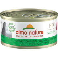 Produktbild von Almo Nature HFC Natural Katzen Nassfutter Thunfisch mit Stückchen in Sauce Adult Glutenfrei 6 x 70g - 6 x 70 g