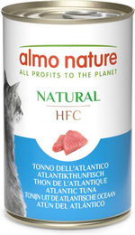 Almo Nature HFC Natural Katzenfutter Atlantikthunfisch Stückchen in Sauce 6 x 140 g glutenfrei - 6 x 140 g – Bild 1 von 1