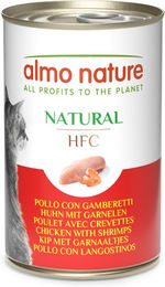 Produktbild von Almo Nature HFC Natural Katzenfutter Huhn mit Garnelen für alle Altersstufen 6 x 140 g - 6 x 140 g