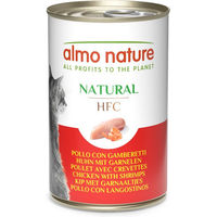 Produktbild von Almo Nature HFC Natural Katzenfutter Huhn mit Garnelen für alle Altersstufen 6 x 140 g - 6 x 140 g