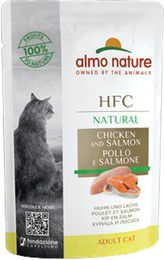 Almo Nature HFC Natural Katzenfutter Huhn und Lachs 24 x 55 g Dosen – Bild 1 von 2
