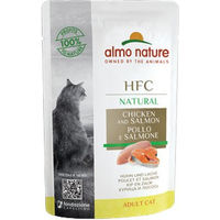 Produktbild von Almo Nature HFC Natural Katzenfutter Huhn und Lachs 24 x 55 g Dosen