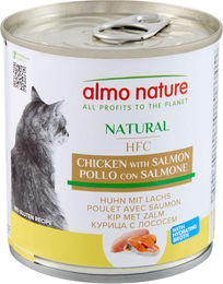 Almo Nature HFC Natural Katzenfutter Huhn und Lachs Adult 12 x 280 g - 280 g – Bild 1 von 3