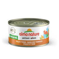 Produktbild von Almo Nature HFC Natural Katzenfutter Huhn und Thunfisch Stückchen in Sauce Adult 24 x 70 g - 24 x 70 g