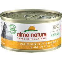 Produktbild von Almo Nature HFC Natural Katzenfutter Hühnerbrust Stückchen in Sauce Monoprotein mit hohem Fleischanteil 24 x 70 g - 24 x 70 g