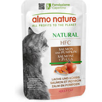 Produktbild von Almo Nature HFC Natural Katzenfutter Lachs Stückchen in Sauce 24 x 55 g Monoprotein - 24 x 55 g