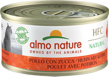 Almo Nature HFC Natural Katzenfutter Nass Huhn mit Kürbis Stückchen in Sauce Adult 24 x 70 g - 24 x 70 g – Bild 1 von 6