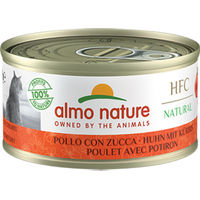 Produktbild von Almo Nature HFC Natural Katzenfutter Nass Huhn mit Kürbis Stückchen in Sauce Adult 24 x 70 g - 24 x 70 g