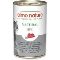 Produktbild von Almo Nature HFC Natural Katzenfutter Thunfisch mit Sardine in Sauce, glutenfrei, 6 x 140 g - 6 x 140 g