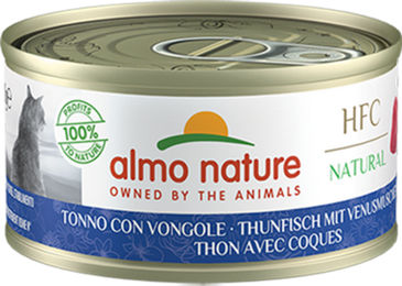 Almo Nature HFC Natural Katzenfutter Thunfisch mit Venusmuscheln Stückchen in Sauce 24 x 70 g - 24 x 70 g – Bild 1 von 4