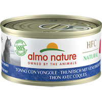 Produktbild von Almo Nature HFC Natural Katzenfutter Thunfisch mit Venusmuscheln Stückchen in Sauce 24 x 70 g - 24 x 70 g