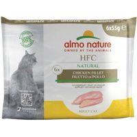 Produktbild von Almo Nature HFC Natural Katzennassfutter Hühnerfilet Stückchen in Sauce Monoprotein Glutenfrei Adult 6 x 55 g - 6 x 55 g