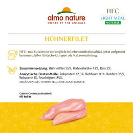 Almo Nature HFC Natural Light Huhn Filets Katzenfutter Adult Glutenfrei 4 x 50 g - 4 x 50 g – Bild 1 von 2