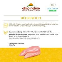 Produktbild von Almo Nature HFC Natural Light Huhn Filets Katzenfutter Adult Glutenfrei 4 x 50 g - 4 x 50 g