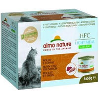 Produktbild von Almo Nature HFC Natural Light Katzen Nassfutter Huhn und Thunfisch Adult Glutenfrei 4 x 50 g - 4 x 50 g