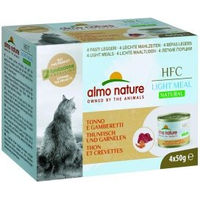Produktbild von Almo Nature HFC Natural Light Katzenfutter Thunfisch und Garnelen Adult 4x50 g - 24 x 50 g