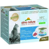 Produktbild von Almo Nature HFC Natural Light Meal Katzenfutter Adult Atlantik-Thunfisch Stückchen in Sauce glutenfrei 12 x 50 g - 4 x 50 g