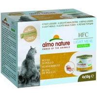 Produktbild von Almo Nature HFC Natural Light Nassfutter für ausgewachsene Katzen mit Hühnerbrust zur Gewichtskontrolle 4 x 50 g - 24 x 50 g