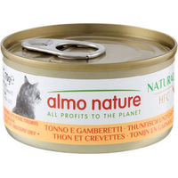 Produktbild von Almo Nature HFC Natural Nassfutter für ausgewachsene Katzen mit Thunfisch und Garnelen Glutenfrei 6 x 70g - 6 x 70 g