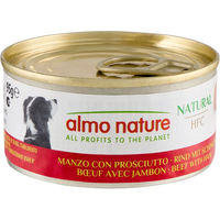 Produktbild von Almo Nature HFC Natural Nassnahrung für Hunde Adult Rind mit Schinken Stückchen in Sauce 6 x 95 g - 6 x 95 g