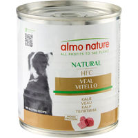 Produktbild von Almo Nature HFC Natural Nassnahrung für Hunde mit Kalb Stückchen in Sauce ohne Konservierungsstoffe und Aromastoffe 6 x 290 g - 6 x 280 g