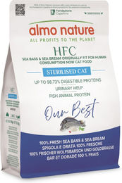 Almo Nature HFC Our Best Trockenfutter für sterilisierte Katzen Adult Fisch Glutenfrei zur Gewichtskontrolle 300g – Bild 1 von 7