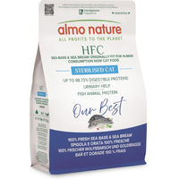 Produktbild von Almo Nature HFC Our Best Trockenfutter für sterilisierte Katzen Adult Fisch Glutenfrei zur Gewichtskontrolle 300g