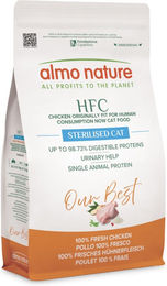 Almo Nature HFC Our Best Trockenfutter für sterilisierte Katzen Adult Huhn Glutenfrei 1,2kg – Bild 1 von 11