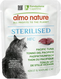 Almo Nature HFC Sterilised Nassfutter für ausgewachsene Katzen Pazifikthunfisch 24 x 50 g - 6 x 50 g – Bild 1 von 7