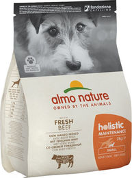 Produktbild von Almo Nature Holistic Adult Hundefutter Rind & Reis Small 3 x 2 kg ohne Farb- und Aromastoffe sowie Konservierungsstoffe - 3 x 2 kg