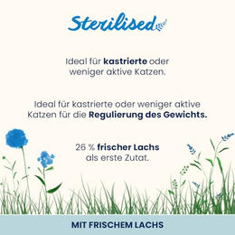 Almo Nature Holistic Sterilised Katzen Trockenfutter mit frischem Lachs für erwachsene Katzen 400g - 400 g – Bild 1 von 4