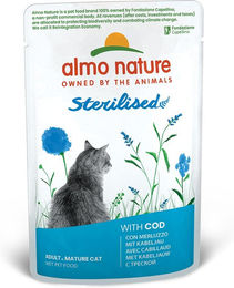 Produktbild von Almo Nature Holistic Sterilised Light Katzenfutter mit Kabeljau 30x70g - 30 x 70 g