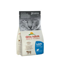 Produktbild von Almo Nature Holistic Trockenfutter für sterilisierte Katzen Adult mit frischem Rind zur Gewichtskontrolle 400 g Beutel - 400 g