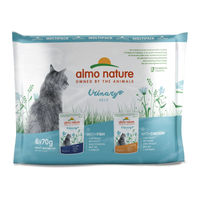 Produktbild von Almo Nature Holistic Urinary Help Nassfutter für Katzen Adult Fisch und Huhn 12x70g Multipack