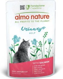 Almo Nature Holistic Urinary Help Nassfutter für Katzen mit Lachs zur Unterstützung der Harnwege Adult 30 x 70 g - 24 x 70 g – Bild 1 von 6