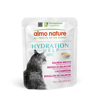 Produktbild von Almo Nature Hydration Help Brühe Lachs Filet Katzenfutter 24x50g