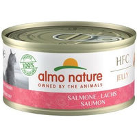 Produktbild von Almo Nature Jelly Katzenfutter Lachs Stückchen in Gelee 24x70 g